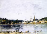 Caudebec-en-Caux, the Quay on the Seine