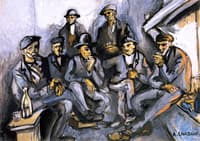 Peasants near the Fireplace