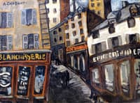 Shopping Street in Montmartre