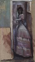Woman Standing in Doorway