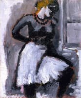 Woman Fastening Her Petticoat
