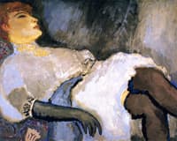 Lady in Black Gloves