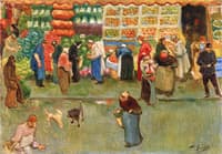 At the Market in Dieppe