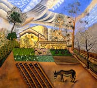 The Garden with Donkey