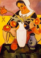Woman Playing the Lute