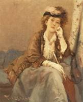 Jeune Femme a l'ombrelle