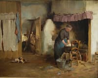 Woman washing clothes