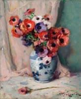 Anemones in a vase