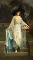 Portrait of a Lady in a Garden Setting
