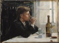 Man Seated at a Table