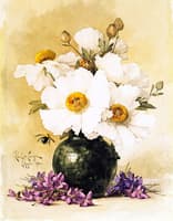 Matilija Poppies and California Violets
