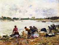 Laundresses on the Banks of the Touques