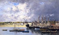 Boats at Anchor in the Port, Portrieux