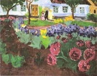 Garden with flowers
