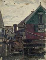 Study of Wooden Houses (Holland)