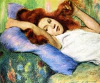 Red Head Lying Down