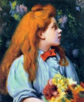 Girl with Flowers
