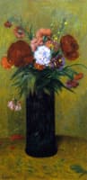 Flowers in a Blue Vase
