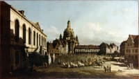 New Market Square in Dresden from the Jüdenhof