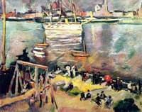 The Entrance of a Corvette into the Port of Antwerp