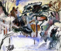 Landscape in the Snow, Honfleur