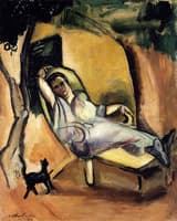 Mme Friesz Laying on a Chaise Lounge
