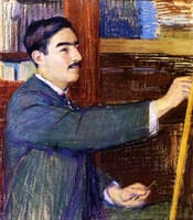 Georges de Miré at the Easel