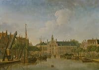 The Hague, the Bierkade and Groenewegje with a view on the Spui