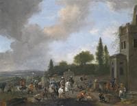 Setting Off On A Falcon Hunt