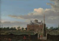 The Huis ten Bosch at The Hague and Its Formal Garden (View from the South)