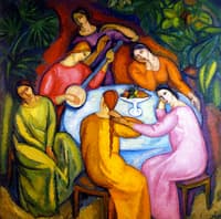 Girls around the Table