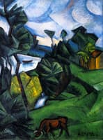 Landscape with Cow