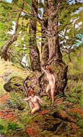 Two Women Surprised by a Faun