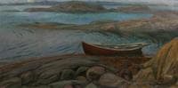 Coastal Landscape with Boat