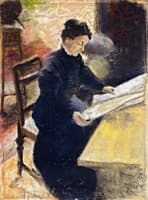 Sofie Gerhardt, Reading the Newspaper