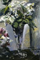 Lilacs in a Glass Vase