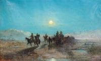 Caravan at Night (Caravane la nuit, au sud du Sahara)