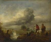 Two Vedettes on the Watch by a Stream