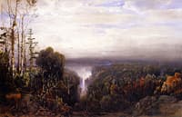 Distant Waterfall
