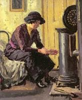 Woman Warming her Hands