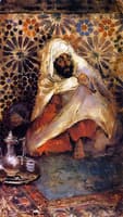 Arab Man Smoking