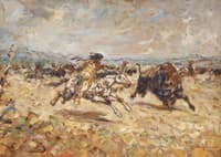 Indians Hunting Buffalo