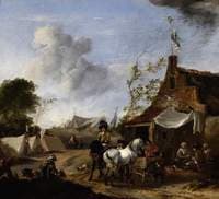 Encampment beside an Ale House