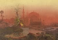 Oriental Landscape at Sunset (Orientalische Landschaft im Abendrot)