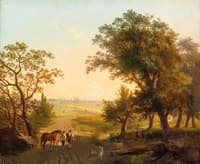 Forest Road with Windmills (Waldweg mit Windmühlen)