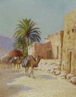 Caravan at the Edge of an Oasis