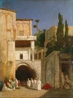 Before the Mosque in Cairo