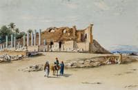 Bedouin Camp next to an Ancient Theater (Campement bédouins aux abords d'un théâtre antique)