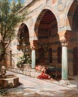 Odalisques in the Courtyard (Odalisques au Patio)