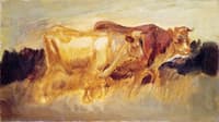 Two Cows in a Landscape